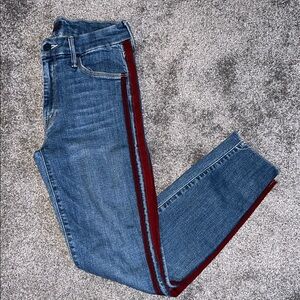 Mother Jeans “The Looker Ankle Fray” Size 27x26